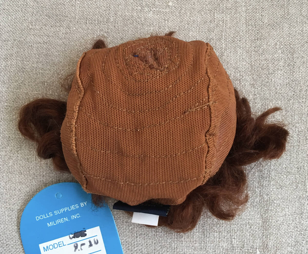 12w ミリレン社 ビスクドール用 モヘアウィッグ MILIREN. サイズ 9-10インチ (約25cm) AUBURN (オーバーン)_画像6