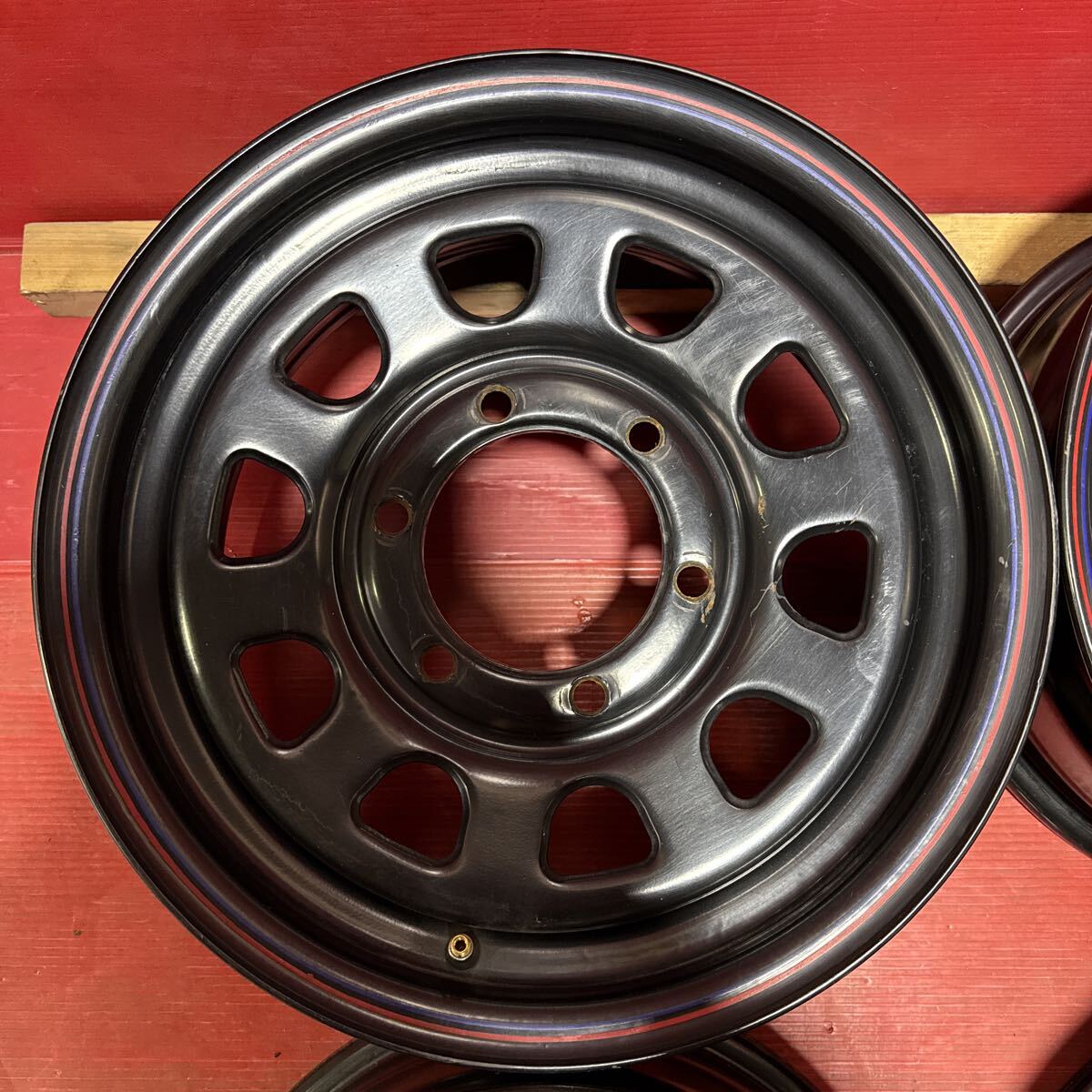 デイトナ DAYTONA スチールホイール　15インチ　6.5J PCD：139.7-6穴　オフセット：+40 4本セット　ハイエースなど_画像5