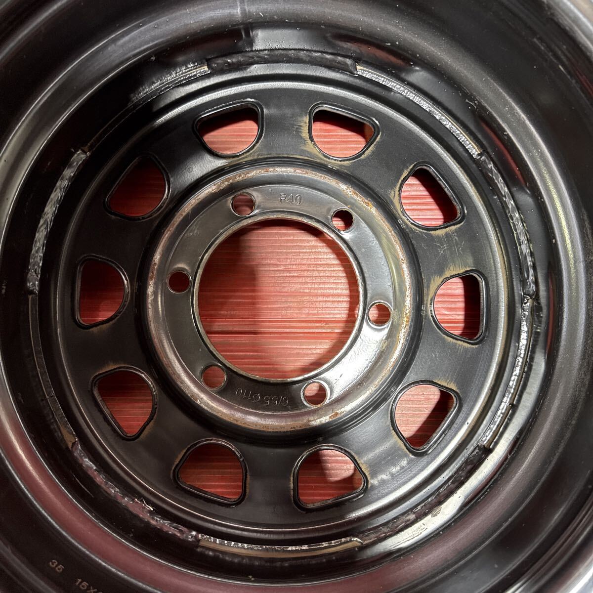 デイトナ DAYTONA スチールホイール　15インチ　6.5J PCD：139.7-6穴　オフセット：+40 4本セット　ハイエースなど_画像8