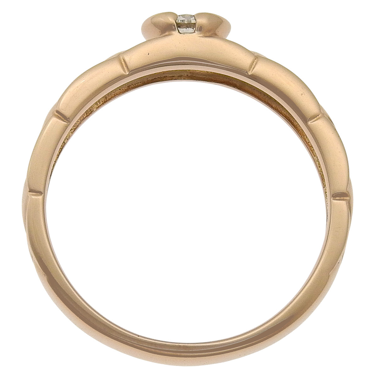 D0.30 ダイヤモンド リング K18 ピンクゴールド PG リング・指輪 1PD 1粒 12(52)号 ピンクゴールド レディース 40802153546【アラモード】_画像4