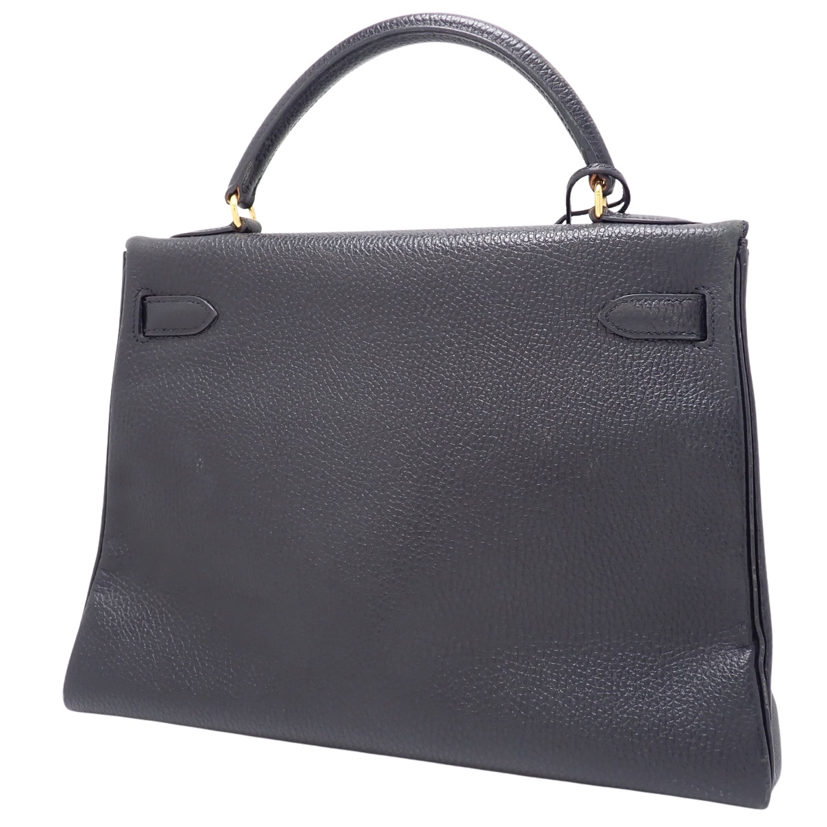 HERMES(エルメス) ケリー32(内縫い) ブラック黒 アルデンヌ ゴールド金具 □B刻印 ハンドバッグ ショルダー 40802158956【アラモード】_画像2