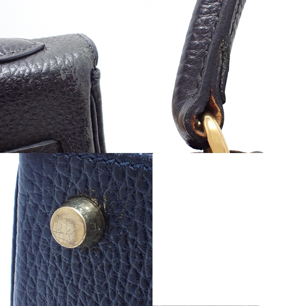 HERMES(エルメス) ケリー32(内縫い) ブラック黒 アルデンヌ ゴールド金具 □B刻印 ハンドバッグ ショルダー 40802158956【アラモード】_画像8