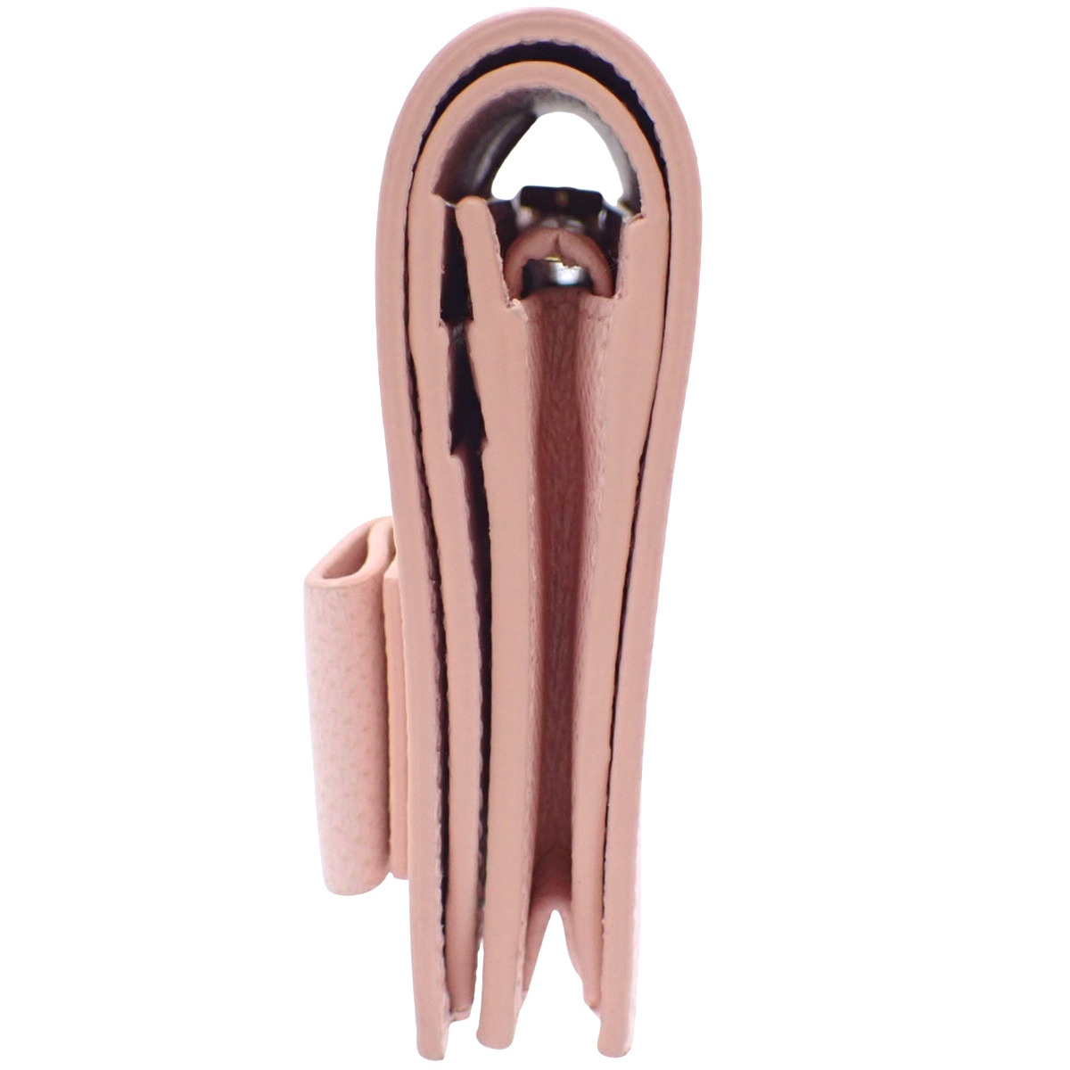 Salvatore Ferragamo( Ferragamo )vala лента двойной бумажник compact бумажник кожа розовый 22D515 40802158248[ a la mode ]