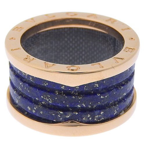 BVLGARI( BVLGARY ) Be Zero One кольцо K18 розовое золото PG лазурит кольцо B-zero1 12(52) номер синий blue 41100072472[ a la mode ]