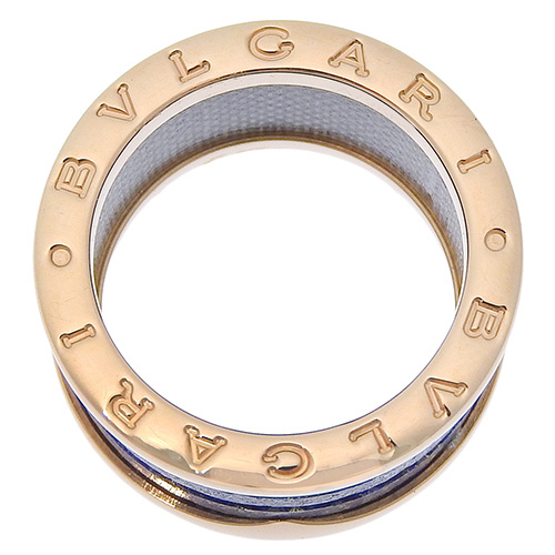BVLGARI( BVLGARY ) Be Zero One кольцо K18 розовое золото PG лазурит кольцо B-zero1 12(52) номер синий blue 41100072472[ a la mode ]