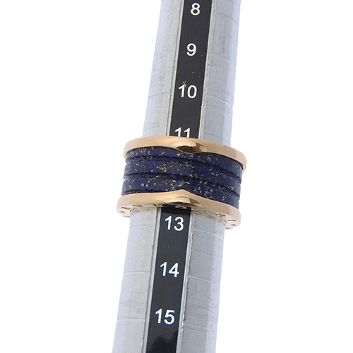 BVLGARI( BVLGARY ) Be Zero One кольцо K18 розовое золото PG лазурит кольцо B-zero1 12(52) номер синий blue 41100072472[ a la mode ]