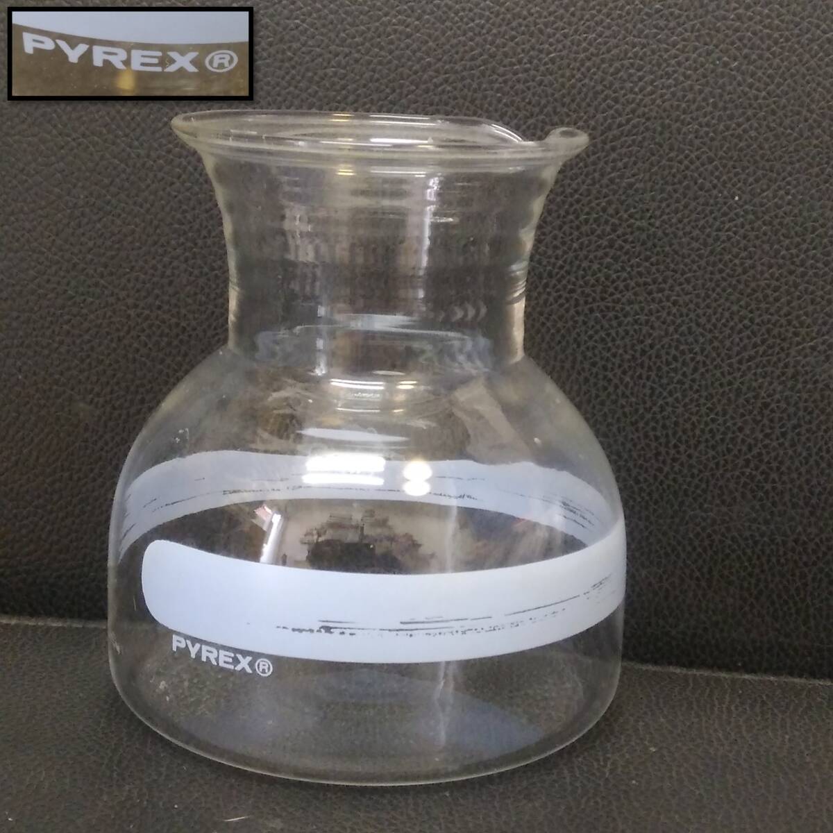 { посуда } контейнер [ Pyrex : бледно-голубой. линия стеклянный Jug ] высота : примерно 10.3cm*. диаметр : примерно 7cm PYREX кувшин 