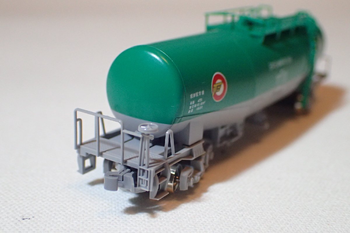 美品 KATO 8037-6 タキ1000 日本石油輸送色 ENEOS エコレールマーク付 1両 7両あり 根岸駅常備 タキ1000-161 Nゲージ 貨物列車_画像1
