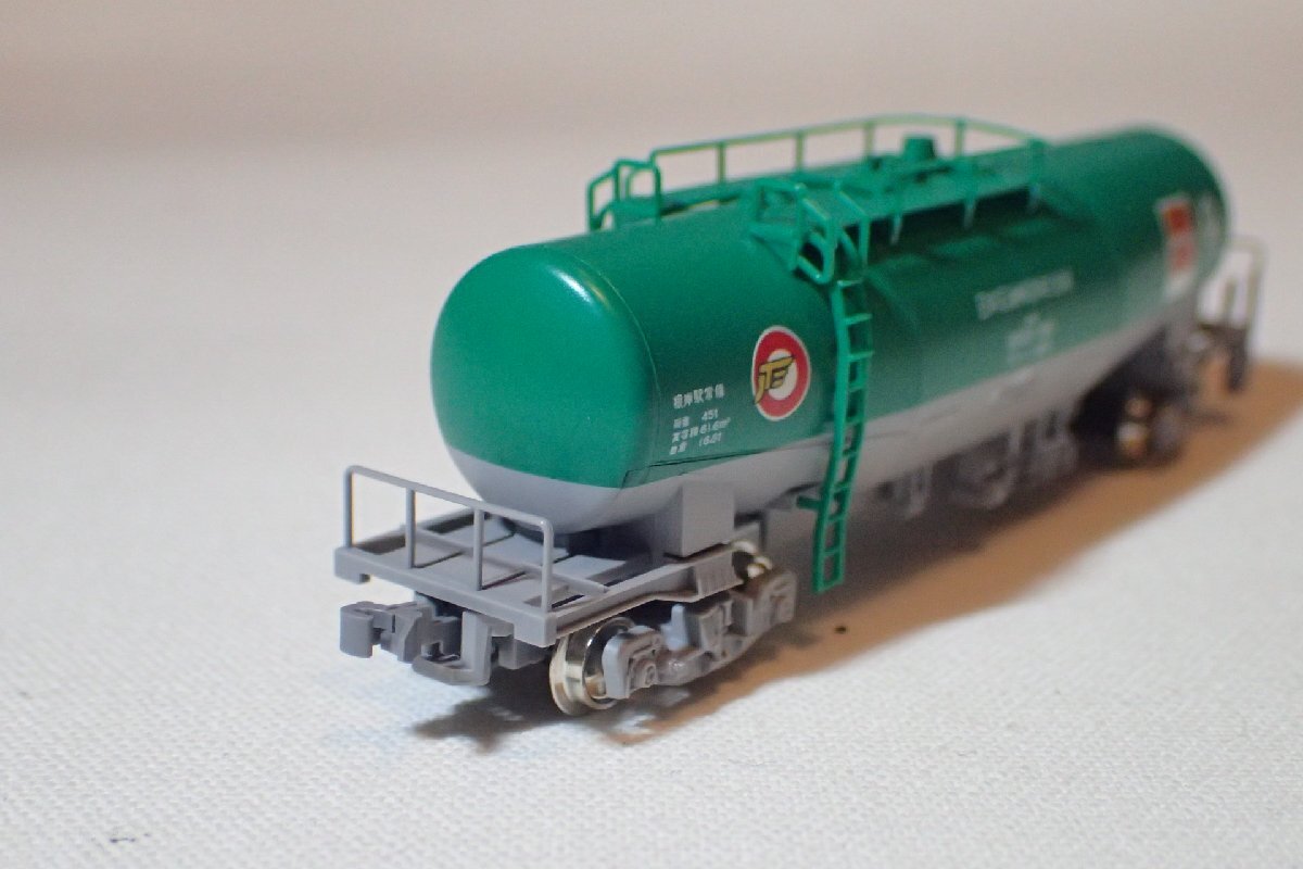 美品 KATO 8037-6 タキ1000 日本石油輸送色 ENEOS エコレールマーク付 1両 7両あり 根岸駅常備 タキ1000-161 Nゲージ 貨物列車_画像2