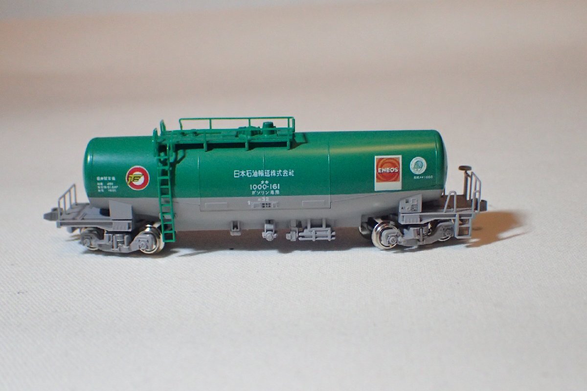 美品 KATO 8037-6 タキ1000 日本石油輸送色 ENEOS エコレールマーク付 1両 7両あり 根岸駅常備 タキ1000-161 Nゲージ 貨物列車_画像4
