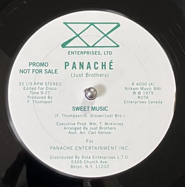 Panache / Sweet Music / Sweet Jazz Music / リイシュー / 12インチ_画像1