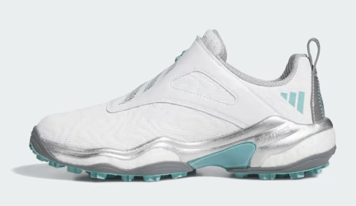 новый товар # Adidas #2025.7#wi мужской код Chaos -25- боа #JQ7753# белый | серебряно-металлический | мята #24.5CM# шиповки отсутствует