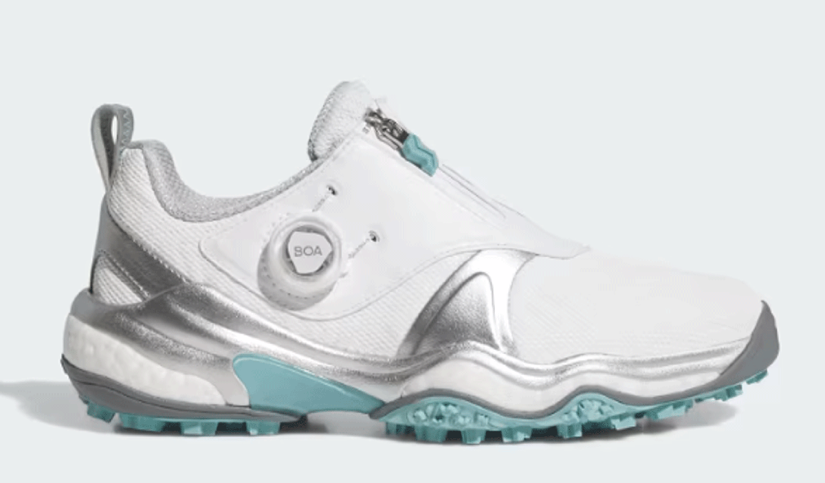 новый товар # Adidas #2025.7#wi мужской код Chaos -25- боа #JQ7753# белый | серебряно-металлический | мята #24.5CM# шиповки отсутствует