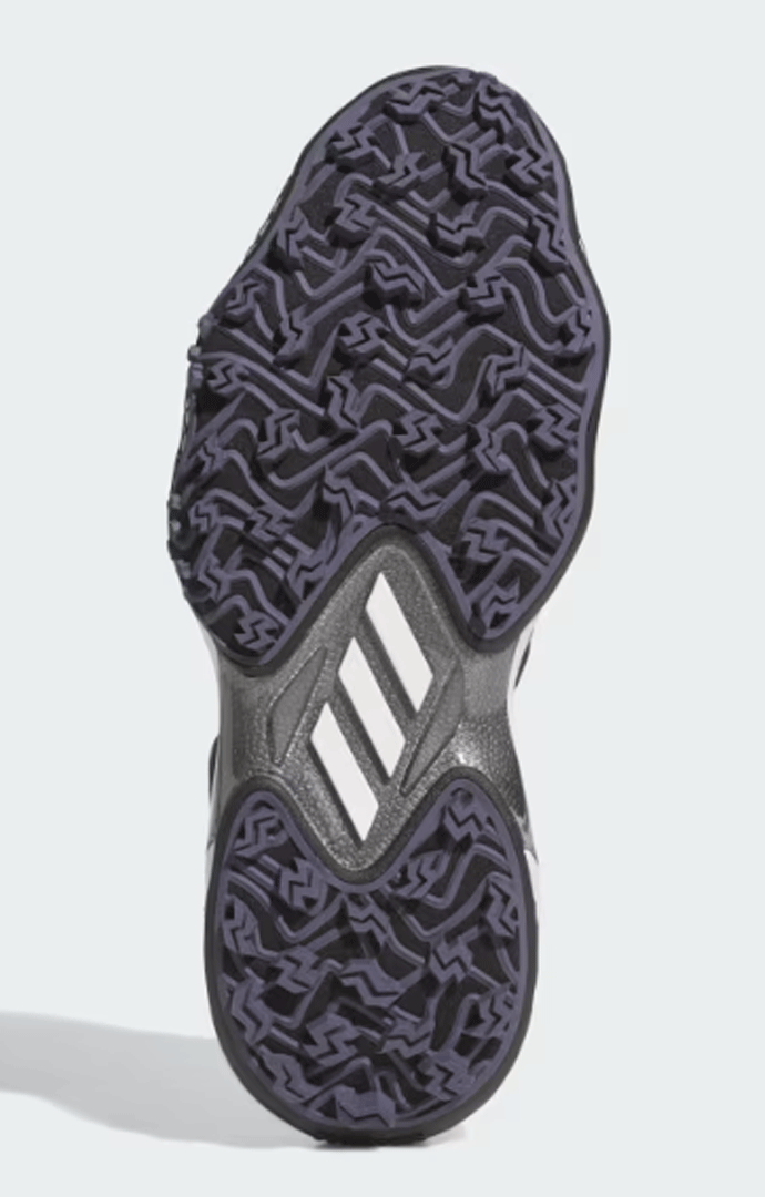  новый товар # Adidas #2025.7# код Chaos -25- mid cut - боа - шиповки отсутствует #JP5186#Core Black/Preloved Violet/Iron Metallic#28.5CM