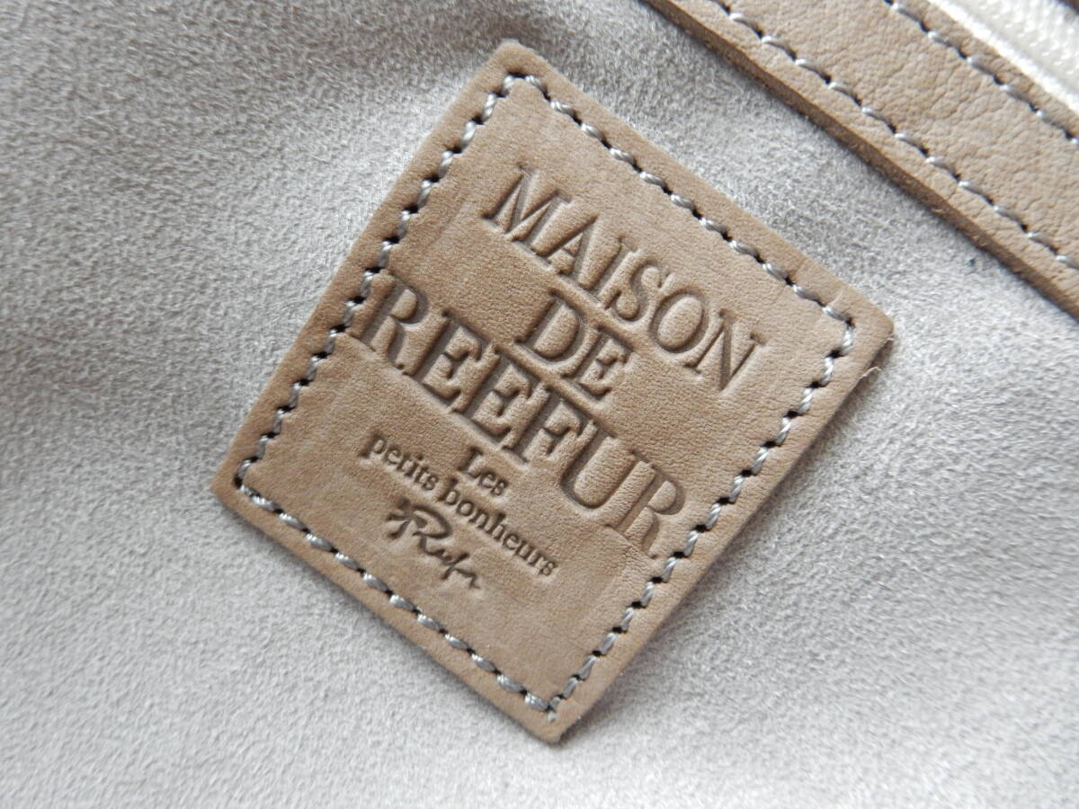 本革☆MAISON DE REEFUR(メゾンドリーファー)☆A4対応☆トートバッグ ライトベージュ(金具ゴールド)_画像10