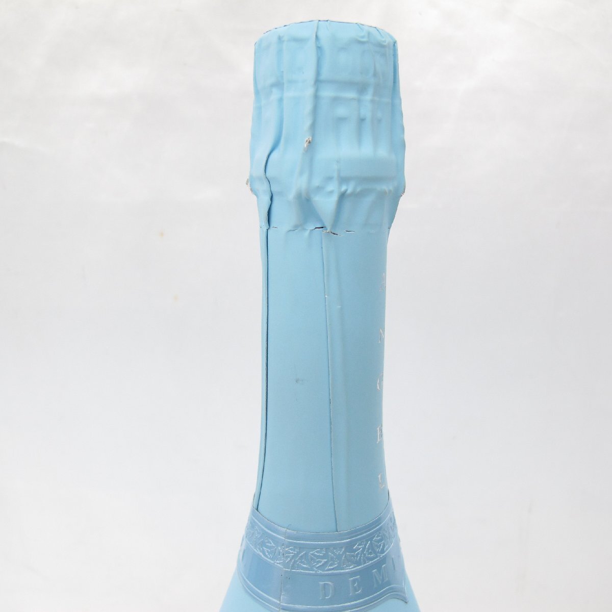 1円～【未開栓】ANGEL エンジェル ドゥミセック ブルー レザータイプ シャンパン 750ml 12.5% ケース付 11959941 1030の画像8