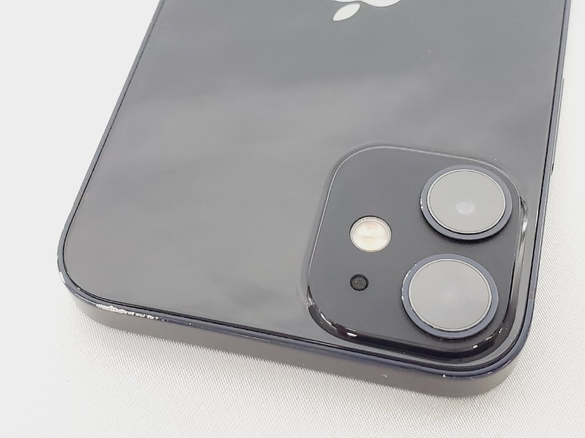 1円～【中古品】au by KDDI スマートフォン Apple iPhone12 mini 128GB MGDJ3J/A ブラック 判定○ ※SIMロック解除済 11953629 1021