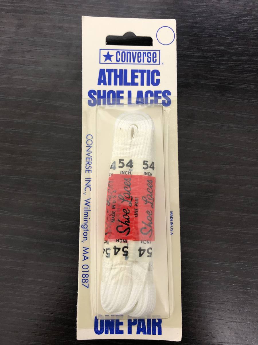 【希少！デッドストック！オリジナル】80年代　コンバース　シューレース　54インチ約137ｃｍ　新品未開封_画像1