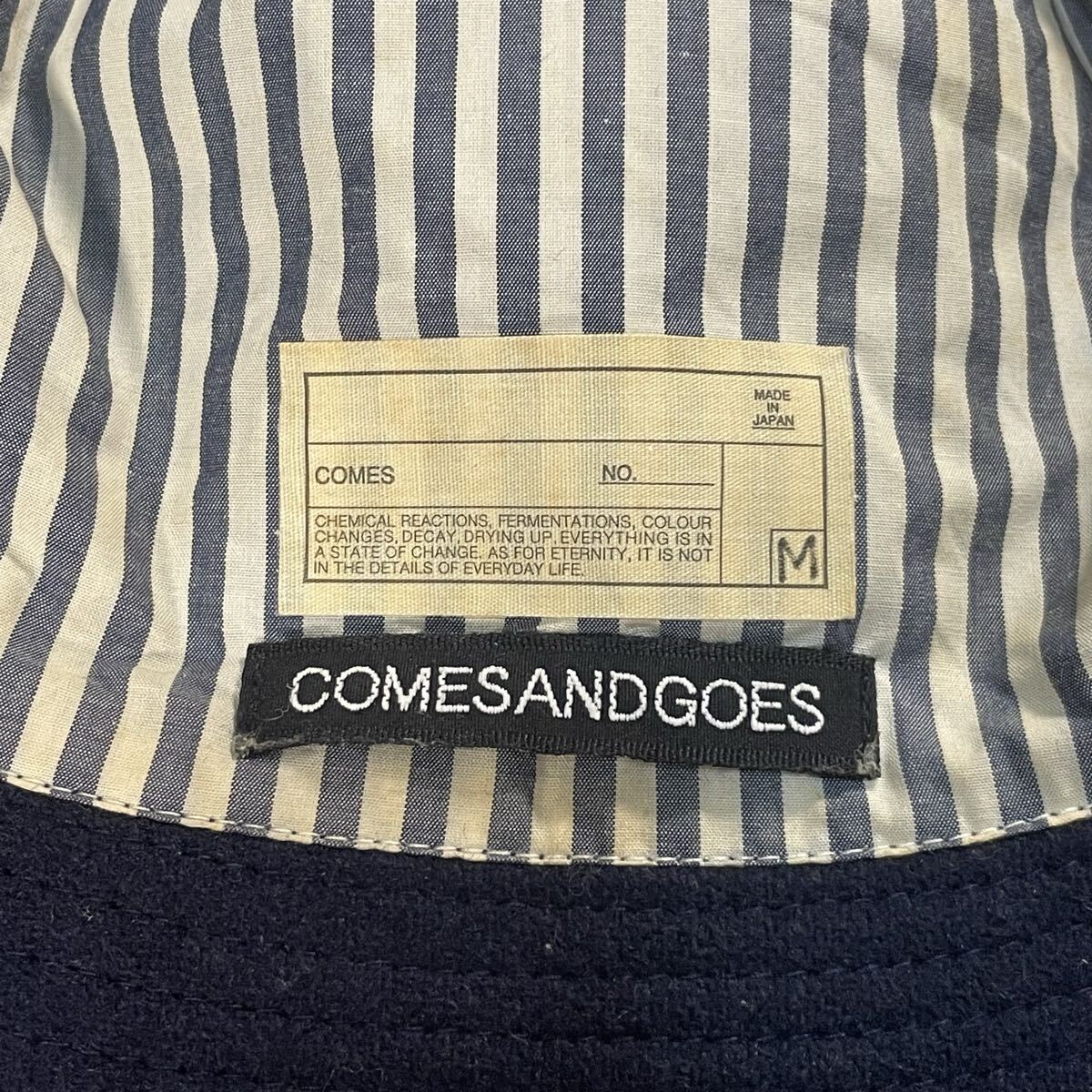 良品 COMESANDGOES ウール バケットハット バケハ ネイビー NAVY 紺色 日本製 カムズアンドゴーズ ハット Comes And Goes_画像2