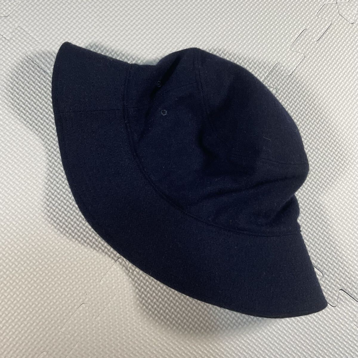 良品 COMESANDGOES ウール バケットハット バケハ ネイビー NAVY 紺色 日本製 カムズアンドゴーズ ハット Comes And Goes_画像4