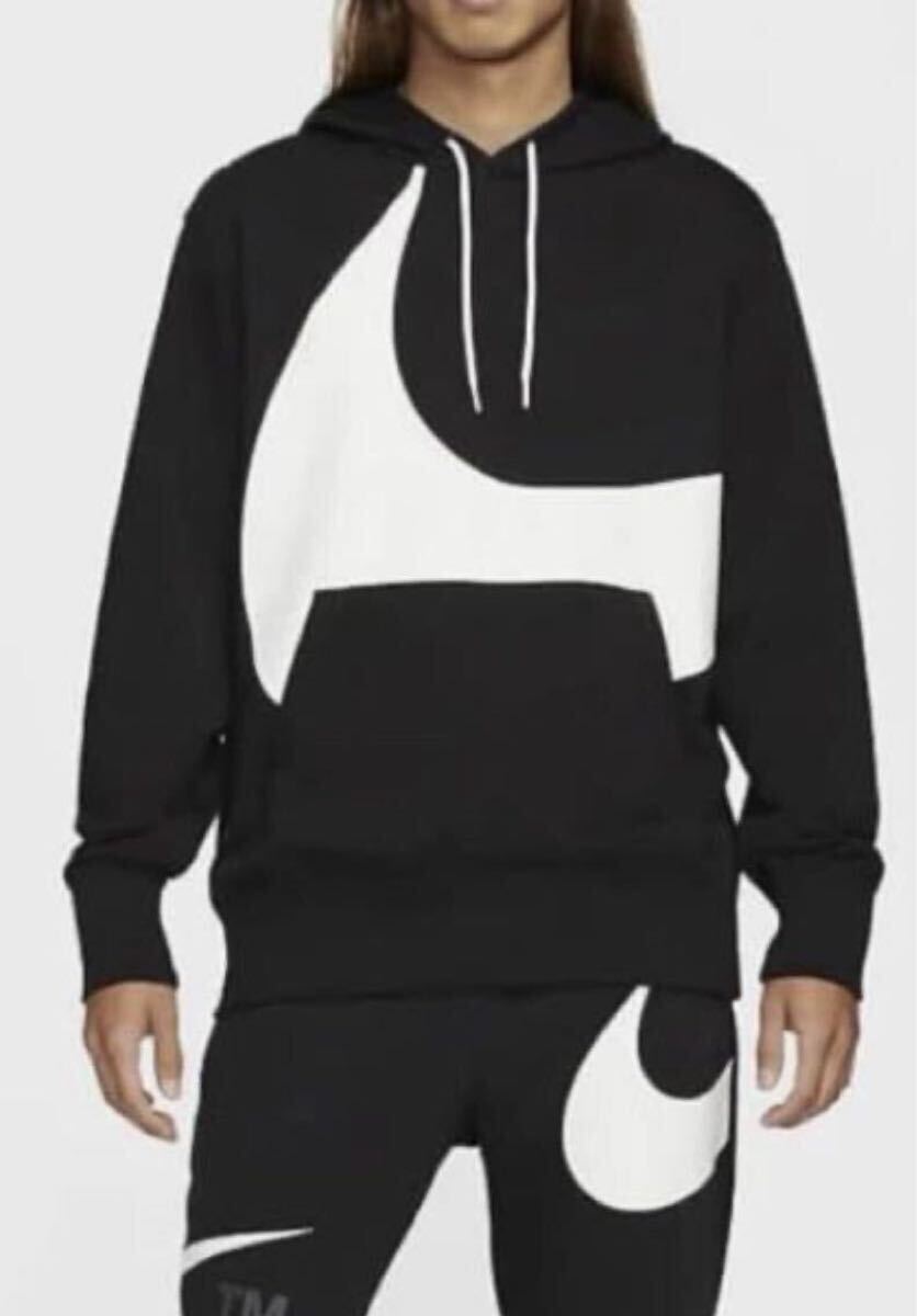 未使用 Mサイズ ナイキ NIKE メンズ スウェット スウッシュ フレンチテリー プルオーバーフーディー パーカー ビックスウオッシュ_画像6