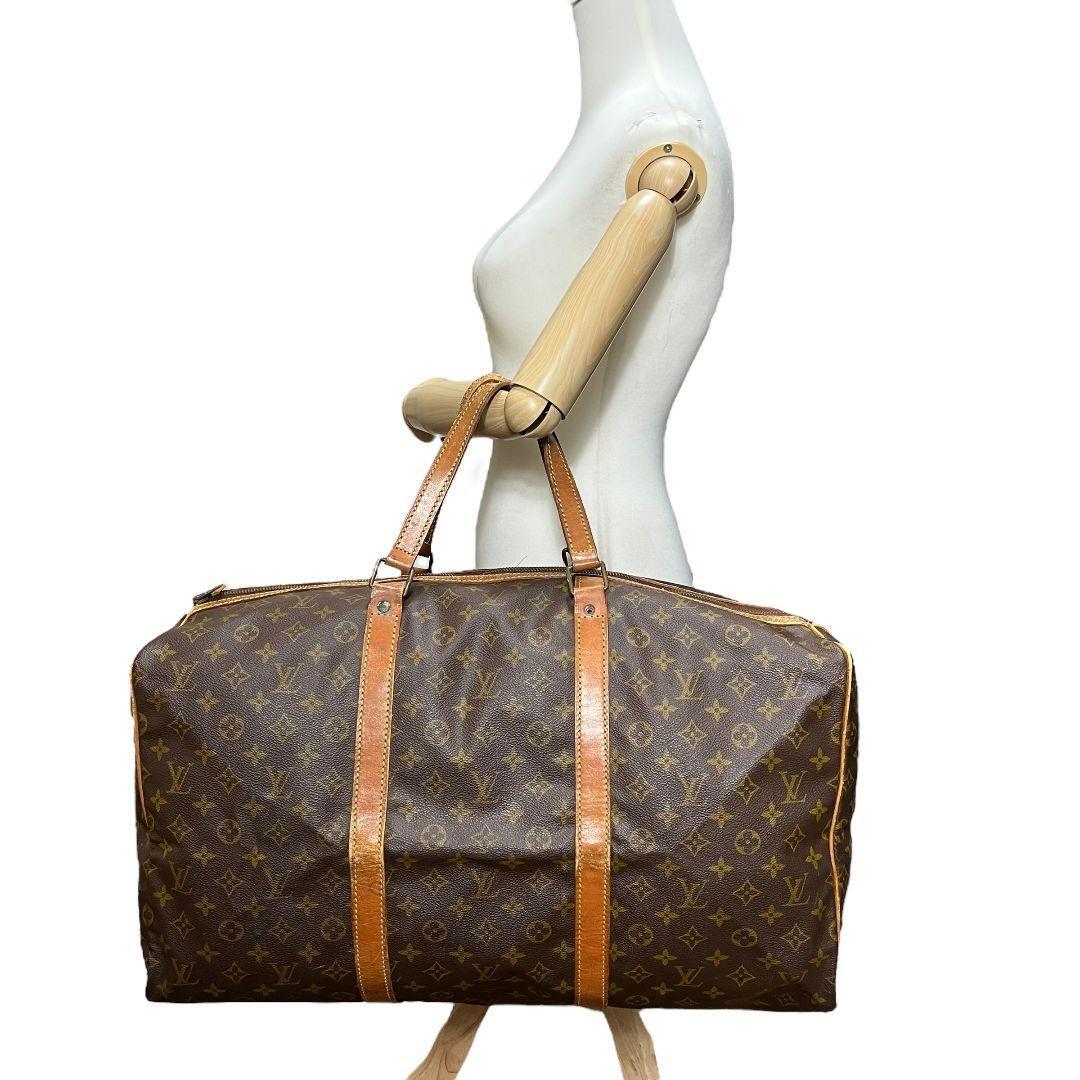 【鑑定済】ルイヴィトン　LOUIS VUITTON　モノグラム　サックスープル45　ボストンバッグ　ハンドバッグ　旅行用バッグ　ブラウン　茶　_画像5