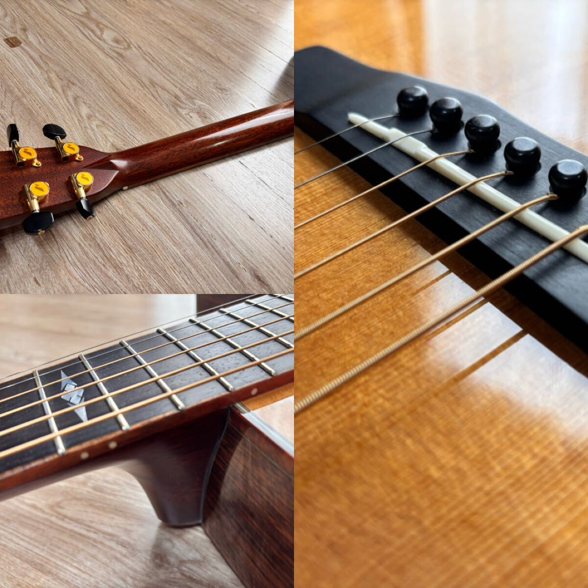 美品最終値下げ モーリスSE-103 フィンガースタイル向けアコースティックギター/スカイソニックT902付属_画像4