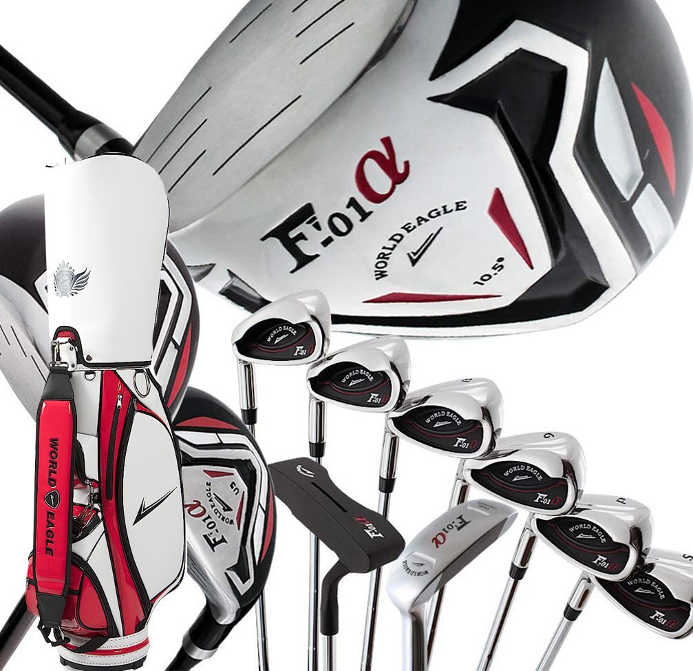 F-01α Cross модель мужской Golf комплект клюшек CBX003 красный цвет Cart сумка есть левый выгода . для Flex R[33774]