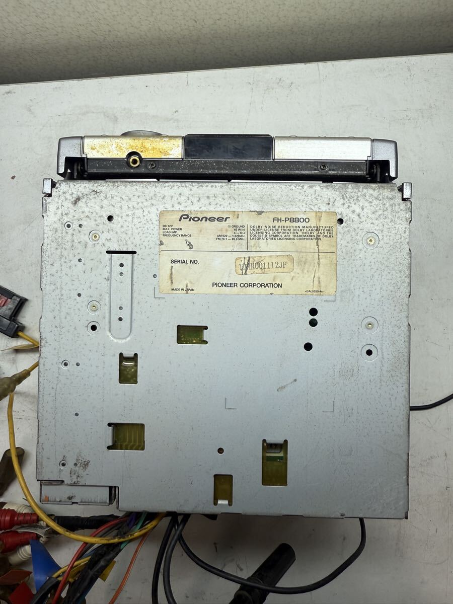 Pioneer carrozzeria FH-P8800 CD кассетная дека рабочее состояние подтверждено электропроводка имеется б/у товар 