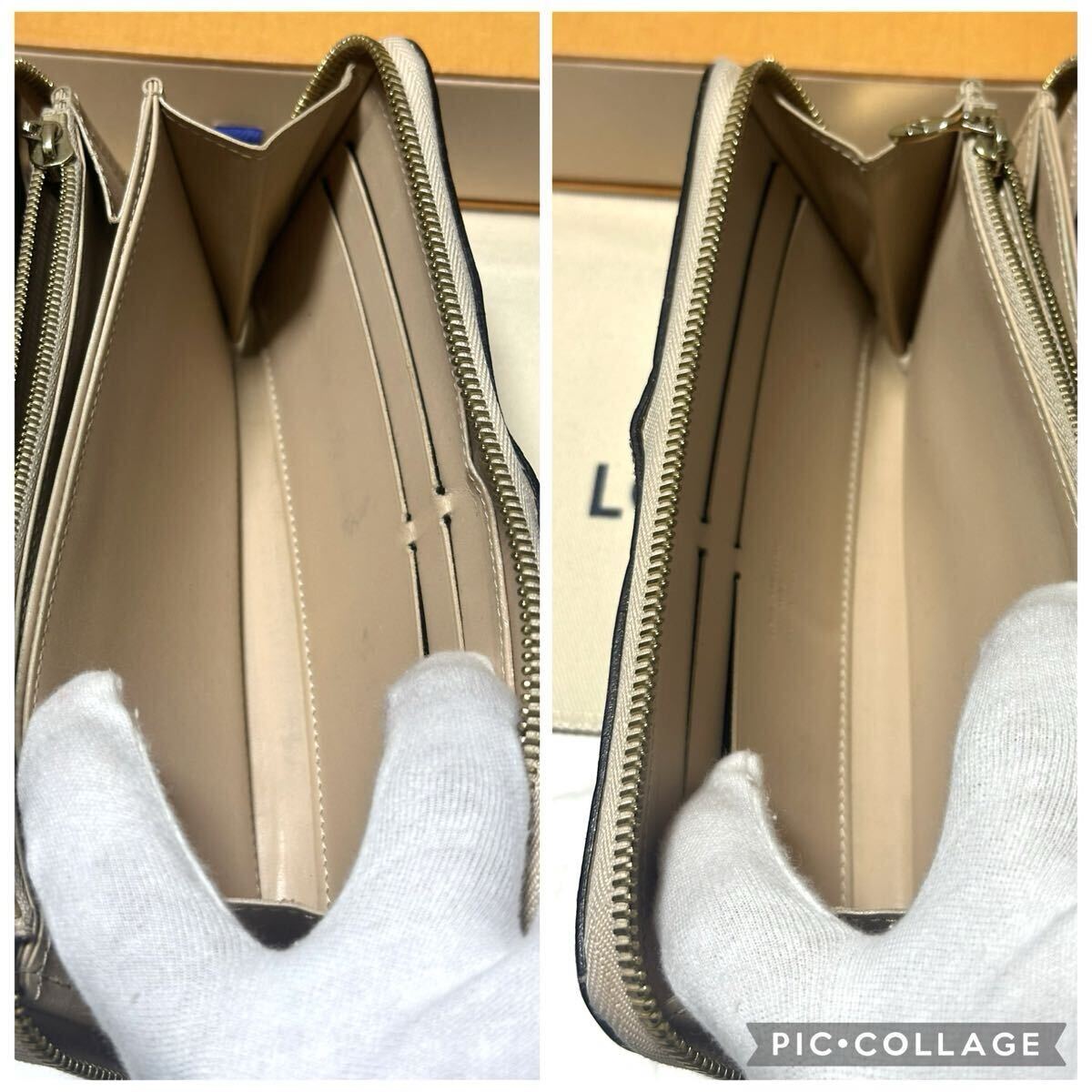 ☆鑑定済み☆LOUIS VUITTON ラウンドファスナー 長(zhǎng)財(cái)布　CA5115