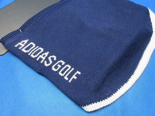 新品 adidas/アディダス リバーシブル ロゴネックウォーマー MMS53 フリー ネイビー(IA9615) ※ネコポス便対応_画像4