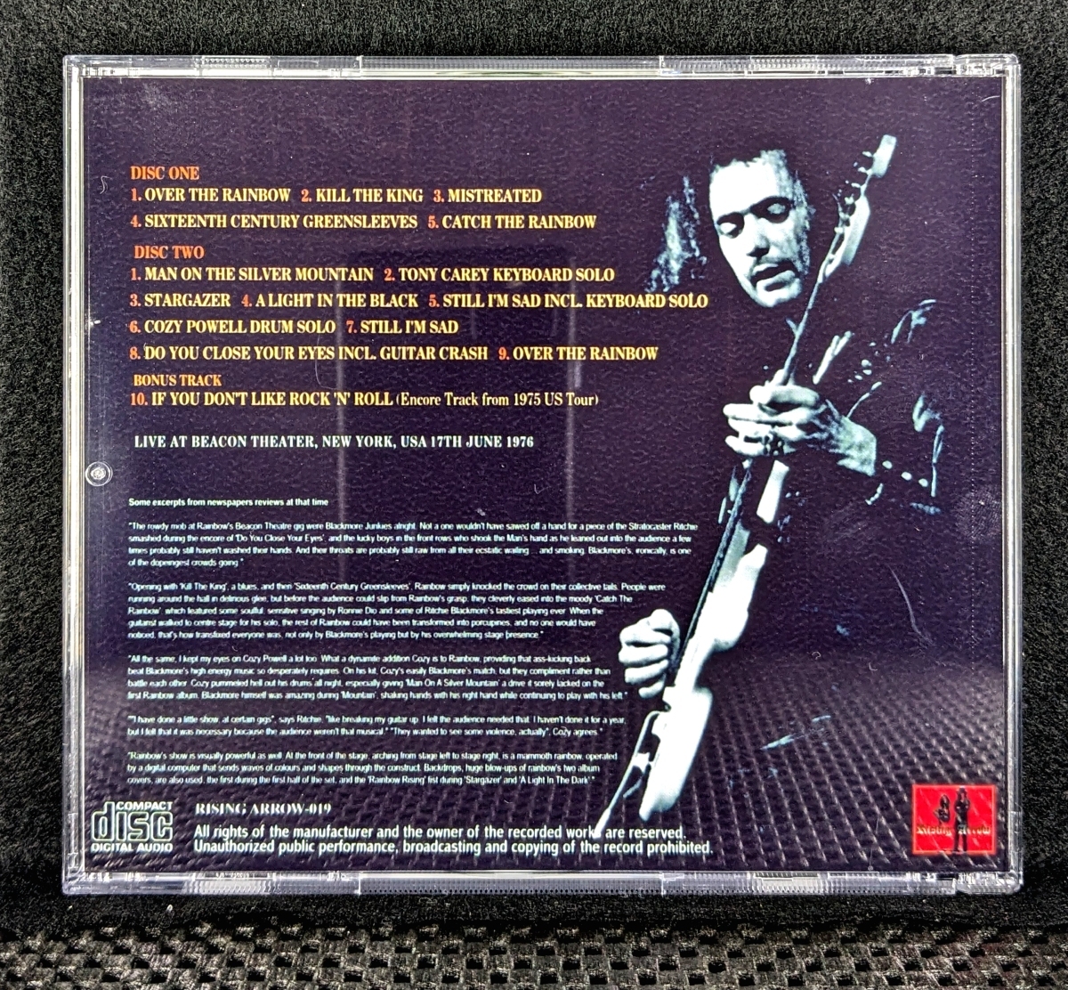 レインボー - Thunder Roar : New York 1976 - Rainbow_画像2