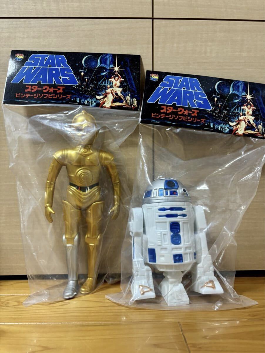 スターウォーズ ソフビ C-3PO R2-D2 セット Vintage SOFUBI ベアモデル CELEBRATION JAPAN 2025 STAR WARS medicom toy メディコムトイ_画像1