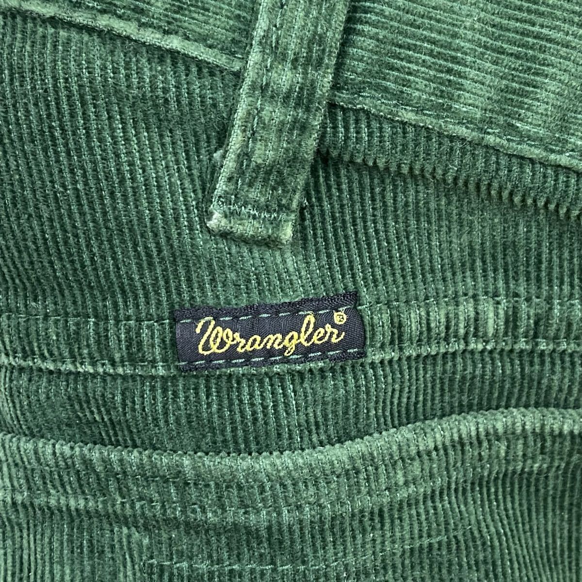 Wrangler ラングラー デニムパンツ ストレートジーンズ 31インチ グリーン 緑 コットン コーデュロイ メンズ ボトムス 最落なし（722）_画像6