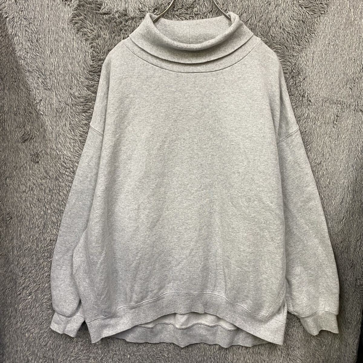 FREAK'S STORE フリークスストア スウェット トレーナー サイズF グレー灰色 タートルネック サイドリブ メンズ トップス 最落なし（828）_画像1
