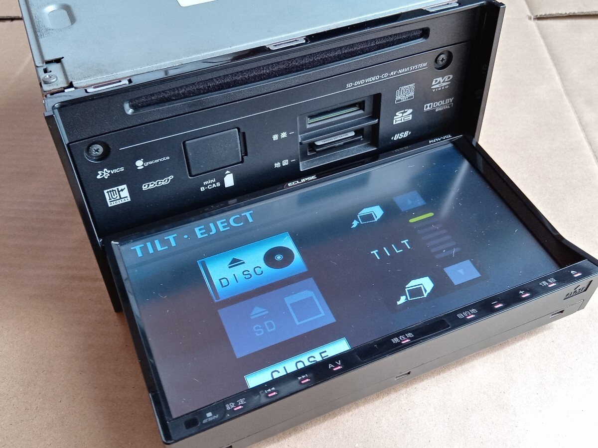 * Fujitsu тонн ECLIPSE Eclipse SD Memory Navi 2DIN AVN-V02 наземный цифровой цифровой тюнер 1 SEG установка работа хороший прекрасный хорошая вещь!*