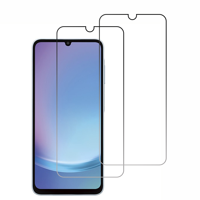 2枚入り Galaxy A25 光沢 フィルム SC-53F SCG33 ギャラクシー 画面 保護 表面 傷付き難い シート シール カバー スクリーン Film 送料無料_画像1