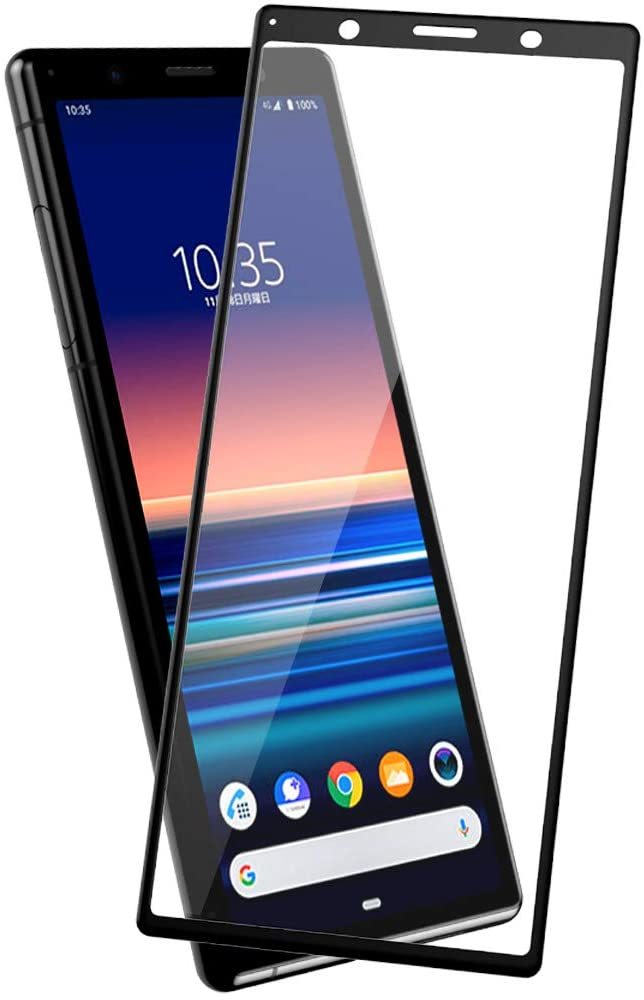  чёрный [ бесплатная доставка ]Xperia 5 Sony ek Superior SO-01M SOV41 усиленный тонировка стёкол пленкой защитная плёнка защита чехол для сиденья 9H внутренний рассылка 