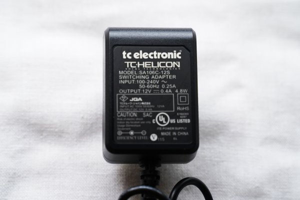 TC HELICON ティーシーヘリコン 純正ACアダプタ VoiceTone等に_画像2