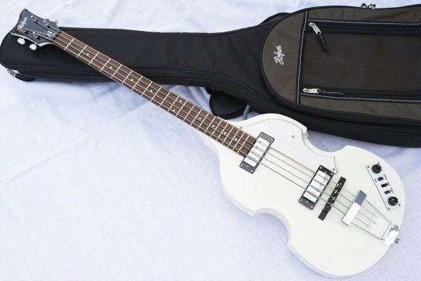 純白！限定カラー Hofner Ignition Bass White ヘフナー バイオリンベース_画像1