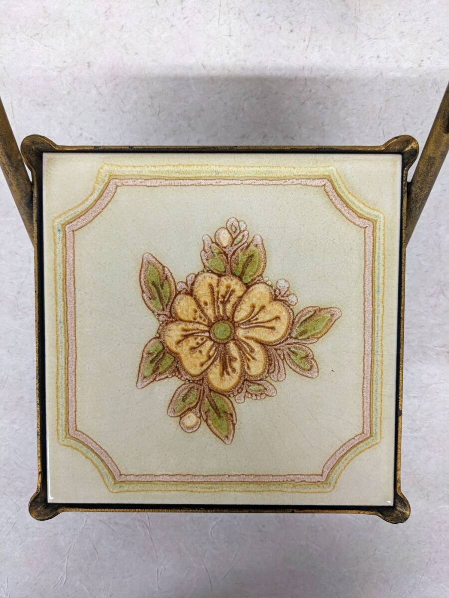 jj561# античный железный цветок подставка роза плитка ro здесь style садоводство смешанные товары /100