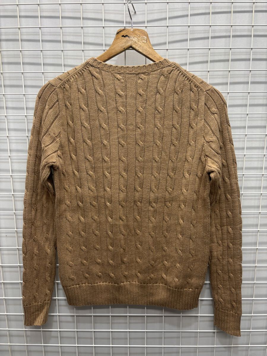 ［POLO RALPH LAUREN］ラルフローレン　レディース　ケーブルニット　長袖　茶系　M 2510-099_画像4