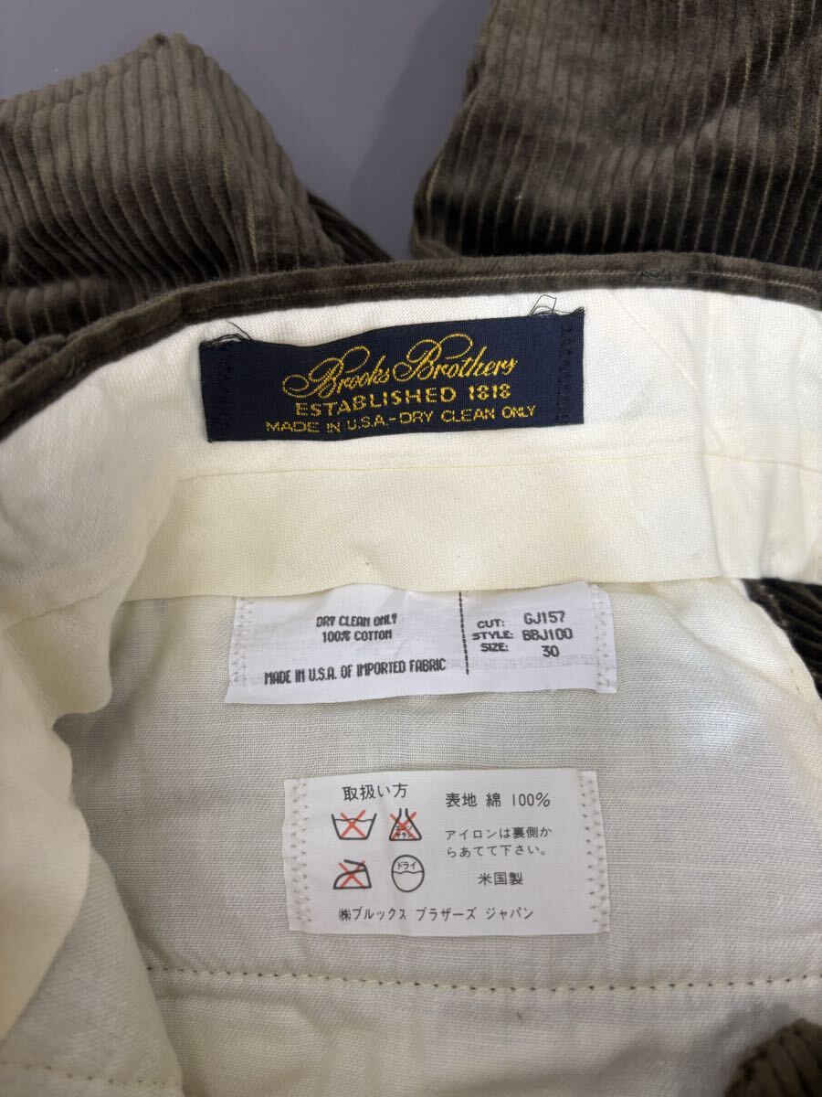  американский производства [BROOKS BROTHERS] Brooks Brothers вельвет брюки 30 2510-536