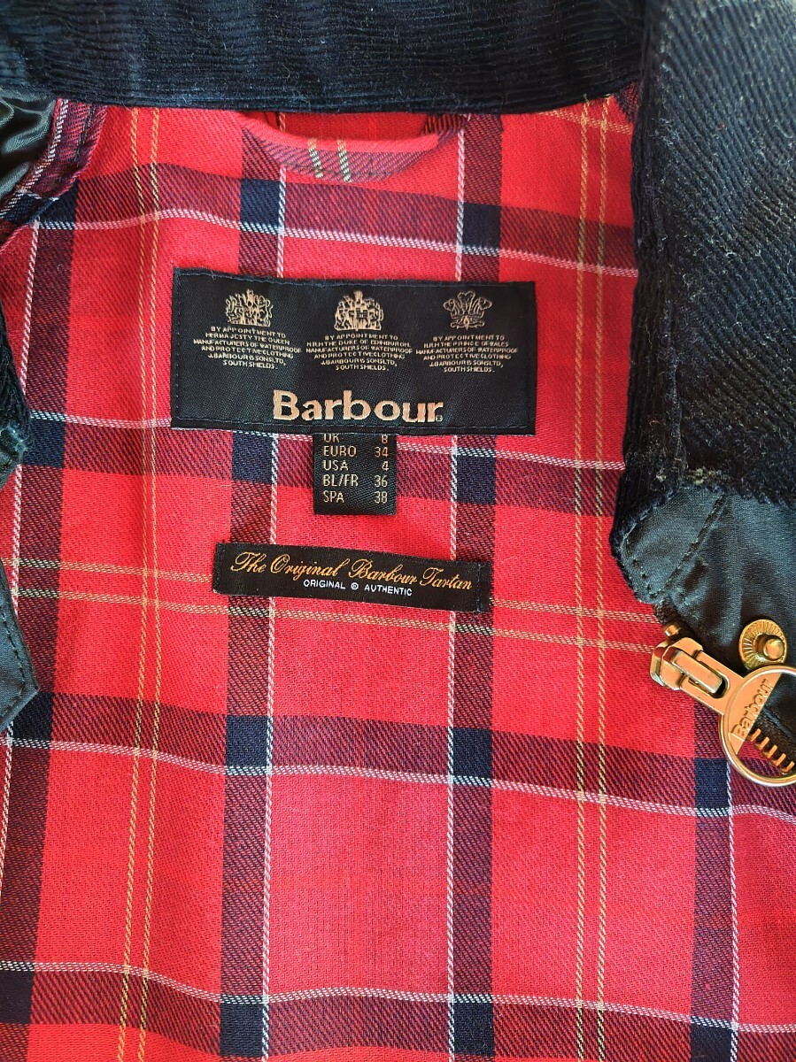 BARBOUR ビデイル ブラック オイルドクロス レディース 未使用_画像5