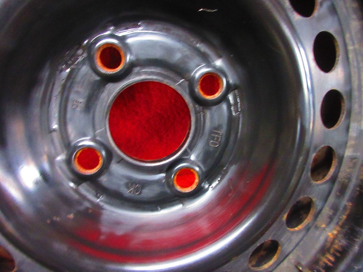 スチール ホイール 4本 ホンダ フィット GE系/GP1系 純正15×5.5J 4穴 100 +45 ハブ56 ZE2 インサイト◆52422H_画像6
