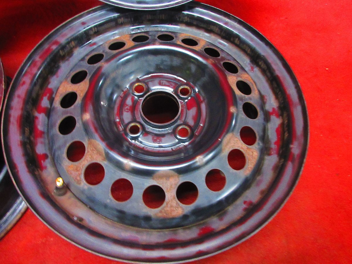 スチール ホイール 4本 ホンダ フィット GE系/GP1系 純正15×5.5J 4穴 100 +45 ハブ56 ZE2 インサイト◆52422H_画像5