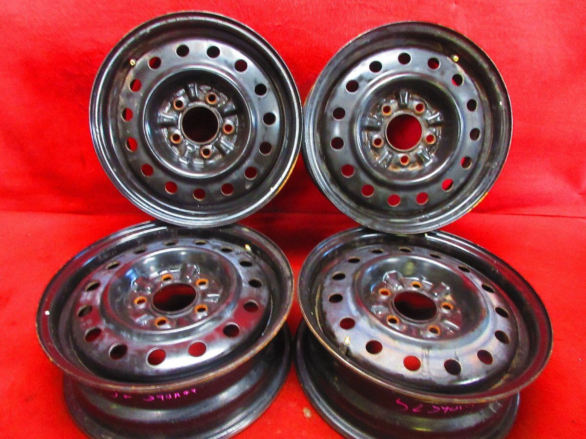 スチール ホイール 4本 日産 純正 15×5.5J 5穴 PCD 114.3 +45 ハブ径 73 ◆52340H-G2_画像1