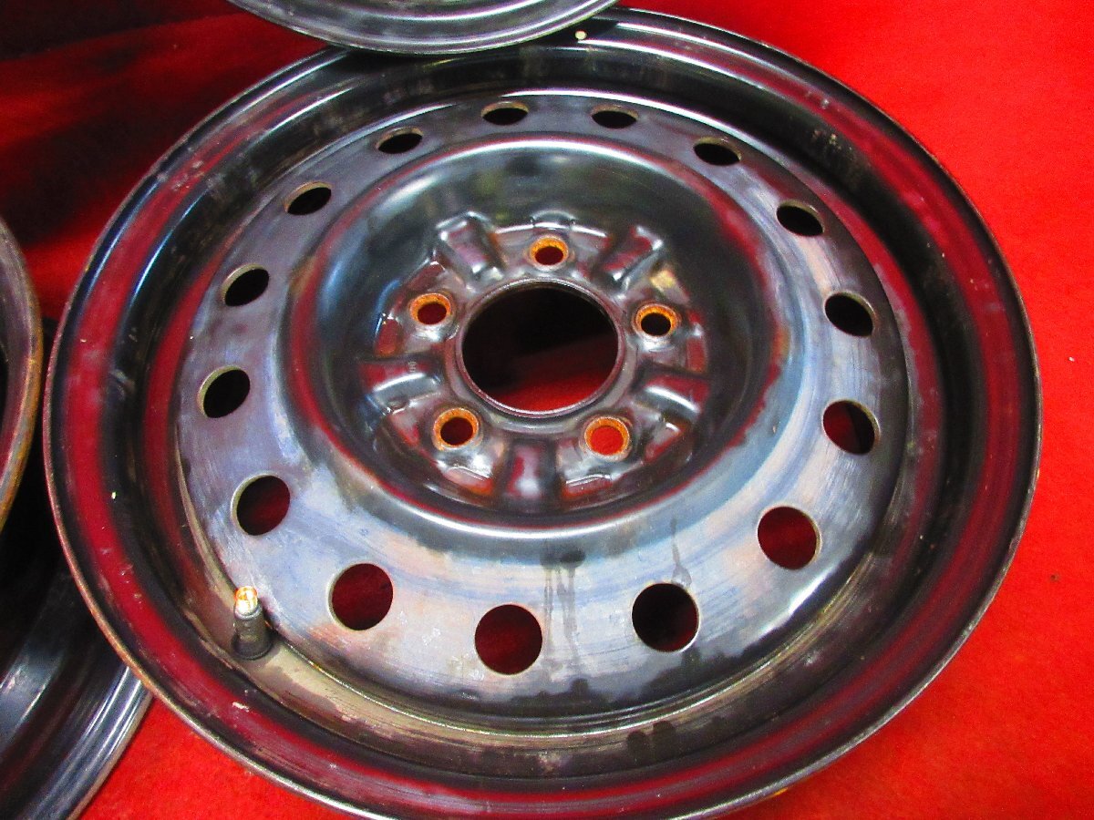 スチール ホイール 4本 日産 純正 15×5.5J 5穴 PCD 114.3 +45 ハブ径 73 ◆52340H-G2_画像5