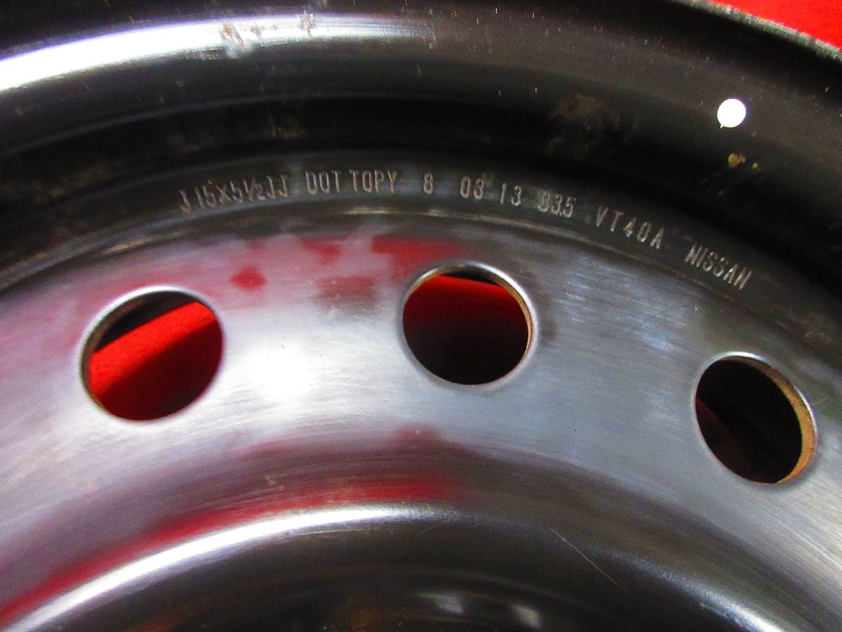 スチール ホイール 4本 日産 純正 15×5.5J 5穴 PCD 114.3 +45 ハブ径 73 ◆52340H-G2_画像7