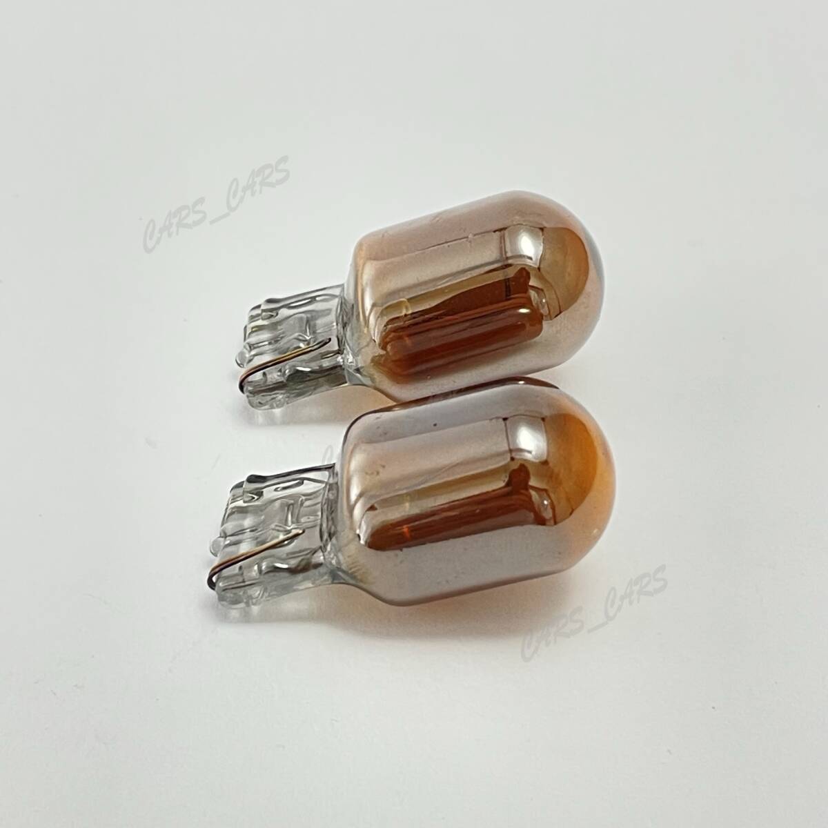 ステルスバルブ アンバー T20 ピンチ部違い 4個セット ハロゲン クロームバルブ ウィンカー クローム バルブ ウインカー オレンジ 新品_画像3